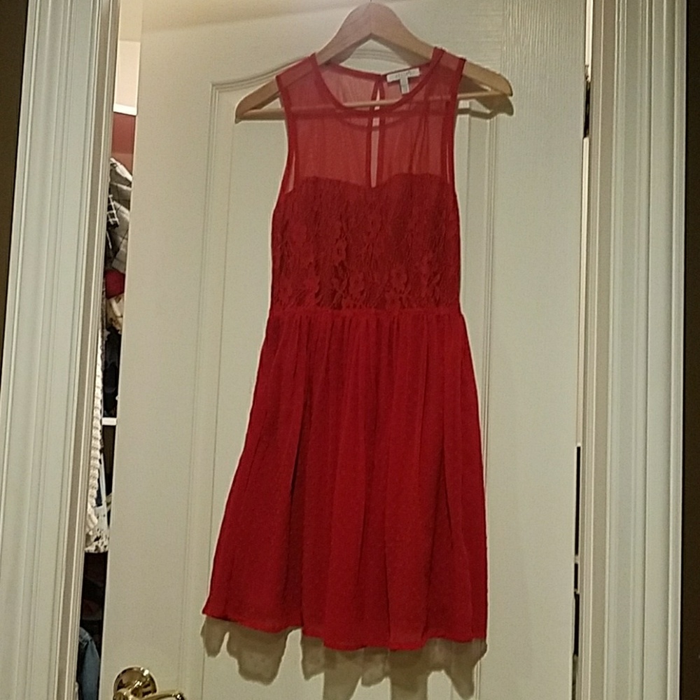 Delia's Red Sweetheart Dress